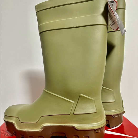 Dunlop Men’s Steel To Steel Plate PU Thermo+ Extreme Cold Work Boots - Olive - Picture 4 of 12